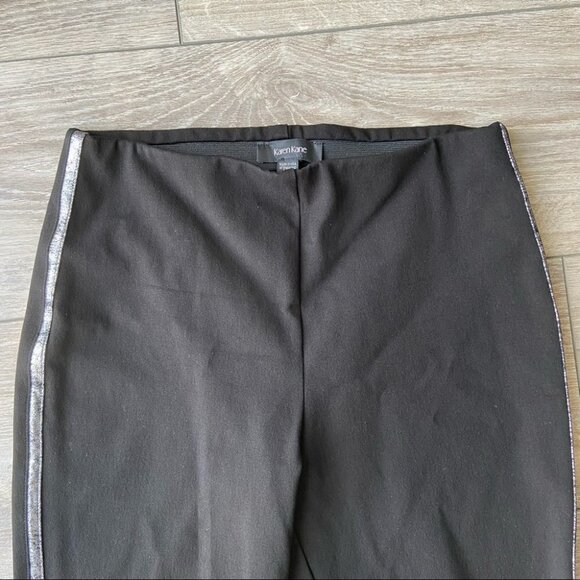 Karen Kane Glitter Side Stripes Elastic Waist Stretchy Pants - Picture 3 of 13
